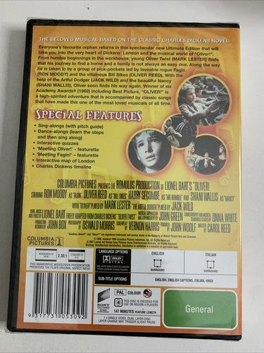 Oliver! (Ultimate Edition, DVD, 1968) Oliver Reed, Mark Lester Region 4 NEW