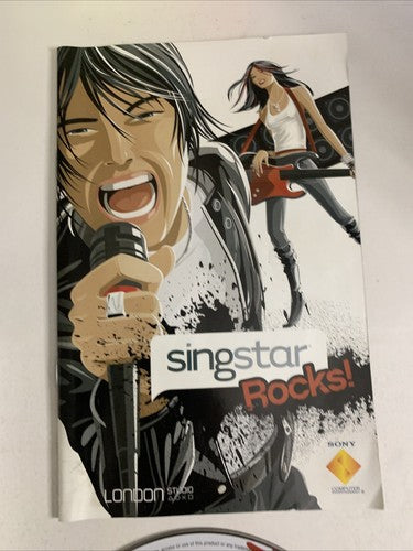 SingStar Rocks PS2 Sony PlayStation 2 PAL Music Karaoke Game