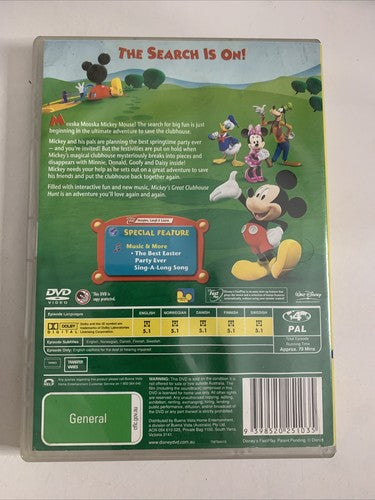 Disney Mickey's Great Club House Hunt (DVD, 2007) Animation Region 4