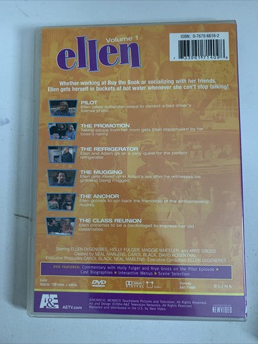 Ellen: Season 1 (DVD, 2-Disc) Comedy Sitcom All Regions