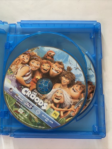 The Croods : Deluxed Edition (Blu-ray 3D + 2D + DVD, 2013, 3-Disc) Region B &4