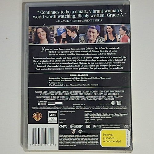 Gilmore Girls : Season 3 (DVD, 2002, 6-Disc) Region 4