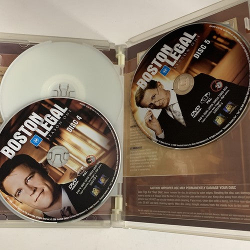 Boston Legal : Season 1 (DVD, 2004, 5-Disc) Region 4