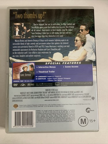 Love Affair (DVD, 1994) Annette Bening, Warren Beatty, Katharine Hepburn Region4