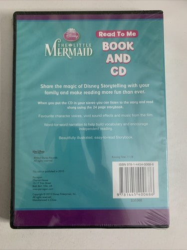 Disney The Little Mermaid Read To Me Book And CD NEW Sealed
