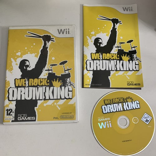 We Rock: Drum King Nintendo Wii 2009 PAL Music Game Complete