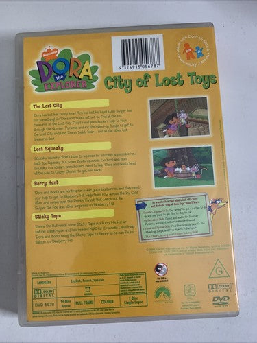 Dora the Explorer: City of Lost Toys (DVD, 2000) Nickelodeon Region 4