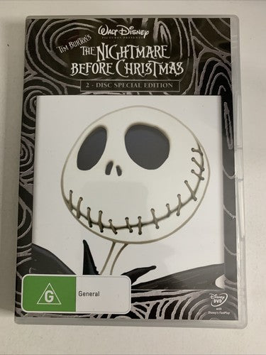 The Nightmare Before Christmas (Special Edition, DVD, 1993) Region 4 NEW