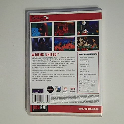 Worms United (PC Windows, CD-ROM, 1996) All Regions