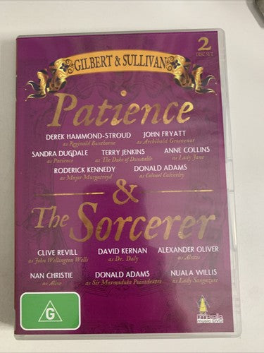 Gilbert & Sullivan: Patience & The Sorcerer (DVD, 2-Disc) Region 4
