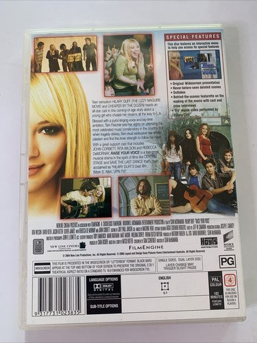Raise Your Voice (DVD, 2004) Hilary Duff Region 4