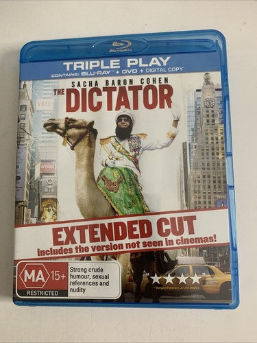 The Dictator (Extended Cut Edition, Blu-ray + DVD, 2012, 2-Disc) Region B &4