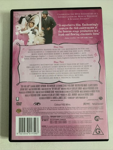 My Fair Lady (40th Anniversary Edition, DVD, 1964) Audrey Hepburn Region 4
