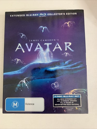 Avatar (Extended Collector's Edition, Blu-ray, 2009, 3-Disc) Region B