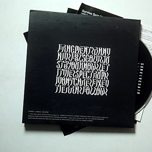 Survive Said The Prophet – Fixed (CD, 2016) Japan Obi ZTTH-027