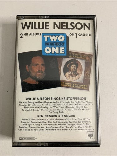Willie Nelson – Sings Kristofferson / Red Headed Strange (Cassette, 1979)
