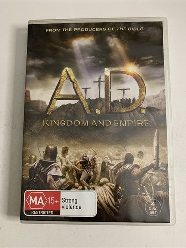 A.D. Kingdom & Empire (DVD, 2015, 4-DIsc) The Complete Mini Series Region 4
