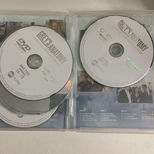 Grey's Anatomy : Season 15 (DVD, 2018, 7-Disc) Region 4