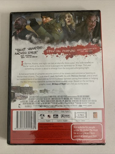 30 Days of Night (DVD, 2007) Josh Hartnett, Melissa George Horror Region 4 NEW