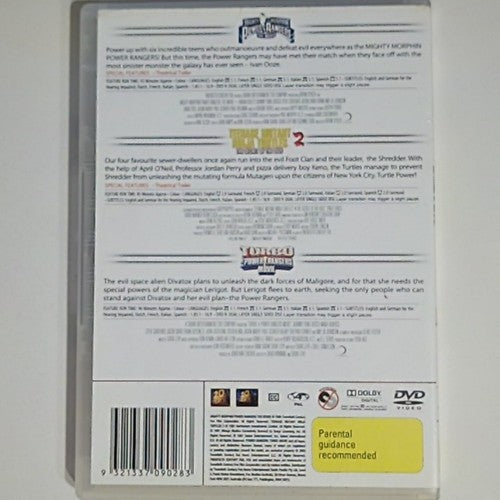 Mighty Morphin Power Rangers / Teenage Mutant Ninja Turtles 2 / Turbo (DVD)