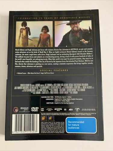 Australia (Limited Edition, DVD, 2008) Hugh Jackman, Nicole Kidman Region 4