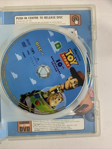 Toy Story (10th Anniversary Edition, DVD, 1995, 2-Disc) Disney Pixar Region 4