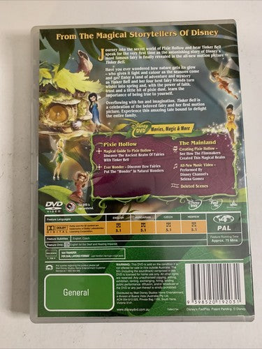Tinker Bell (DVD, 2008) Disney Animation Movie Region 4