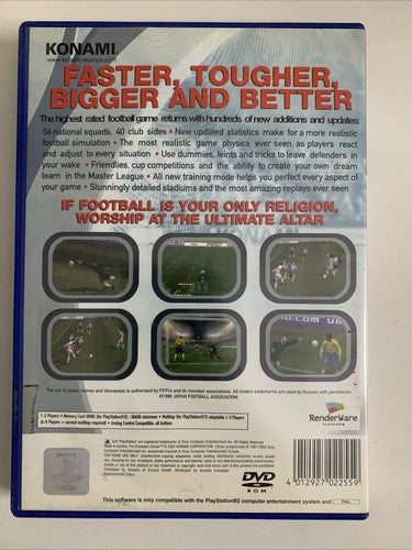 Pro Evolution Soccer 2 PS2 Sony PlayStation 2 PAL Konami Game Complete