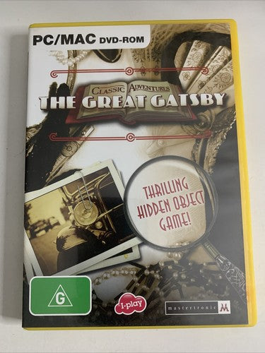 The Great Gatsby PC Windows MAC DVD-ROM Hidden Object Game NEW