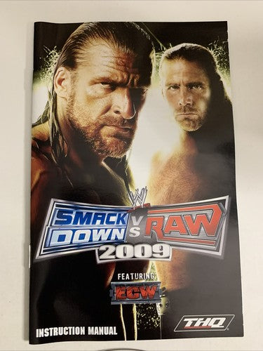WWE SmackDown! vs Raw 2009 PS2 Sony PlayStation 2 PAL Game Complete