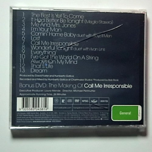 Michael Bublé – Call Me Irresponsible (CD + DVD, 2007) Australia 9362499984