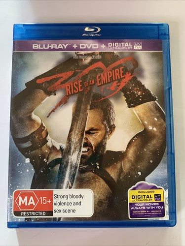300: Rise of an Empire (Blu-ray + DVD, 2014, 2-Disc) Region B &4