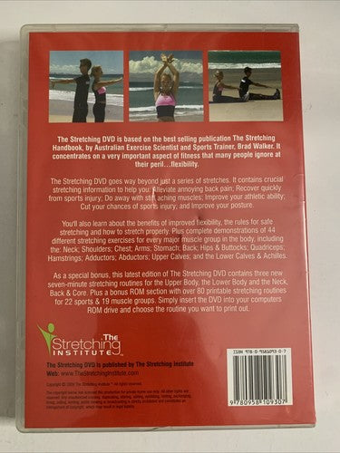 The Stretching DVD (DVD, 2009) 44 Stretches Brad Walker All Regions