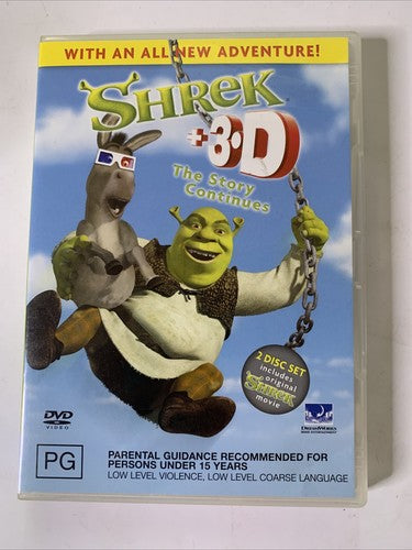 Shrek 3D (Special Edition, DVD, 2001) Region 4