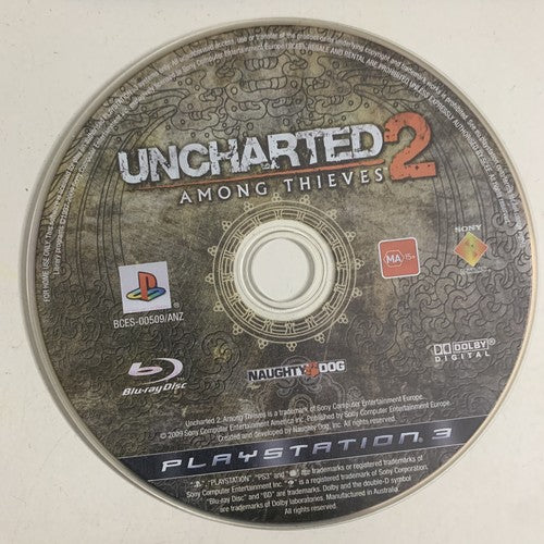 Uncharted 2 : Among Thieves PS3 Sony PlayStation 3 Game Complete