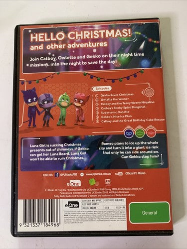 PJ Masks: Hello Christmas! (Limited Edition, DVD, 2017) Region 4