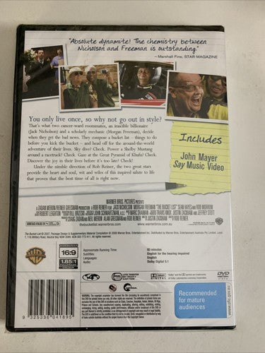 The Bucket List (DVD, 2007) Jack Nicholson, Morgan Freeman Region 4 NEW Sealed