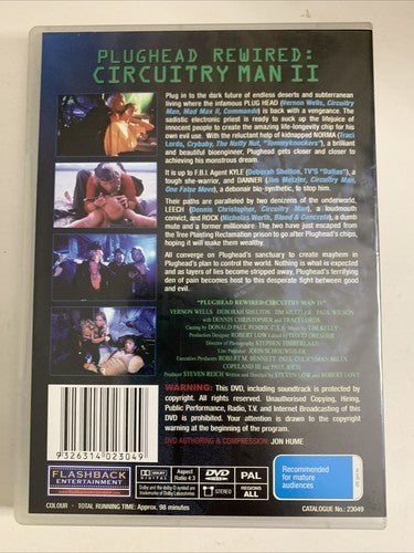 Circuitry Man II: Plughead Rewired (DVD, 1994) All Regions