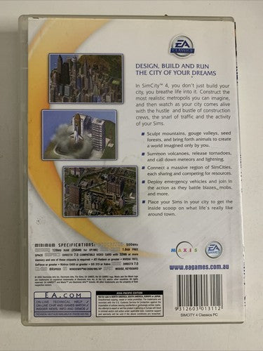 Sim City 4 PC Windows CD-ROM 2002 Game