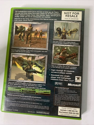 Brute Force Microsoft XBOX Original PAL 2003 Game