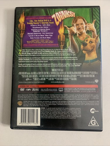 Scooby Doo: The Movie (DVD, 2001) Sarah Michelle Gellar Region 4
