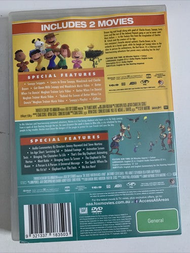 Horton Hears a Who! / Snoopy and Charlie Brown: The Peanuts Movie (DVD) Region 4