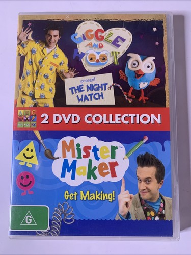 Giggle And Hoot: Night Watch + Mister Maker: Get Making (DVD, 2-Disc) Region 4