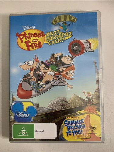 Phineas and Ferb: Best Lazy Day Ever (DVD, 2012) Disney Animation Region 4