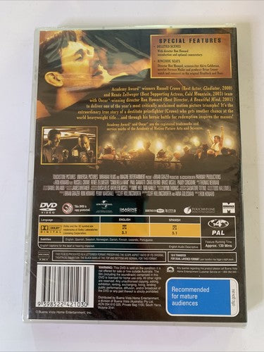 Cinderella Man (DVD, 2005) Russell Crowe, Renee Zellweger Region 4 NEW Sealed