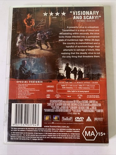 28 Days Later (DVD, 2002) Cillian Murphy Region 4