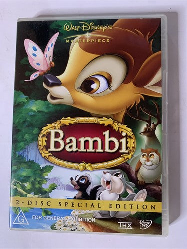 Bambi (Special Edition, DVD, 1942, 2-Disc) Disney Animation Region 4