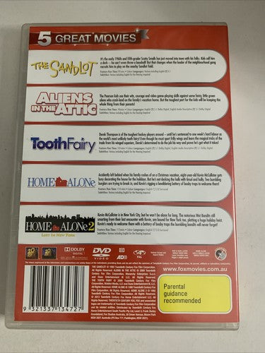 Tooth Fairy / Aliens in the Attic/ Home Alone 1 & 2 / The Sandlot (DVD) Region 4