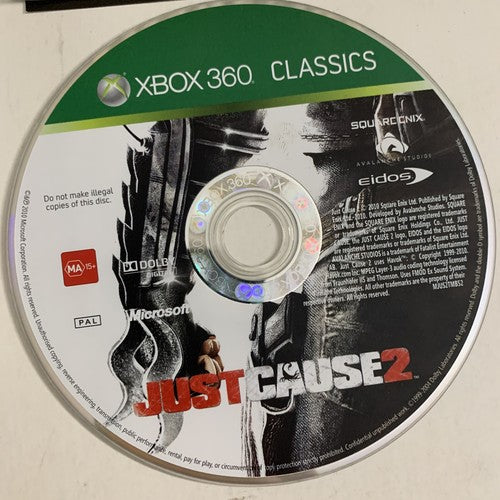 Just Cause 2 Microsoft XBOX 360 PAL Game Complete