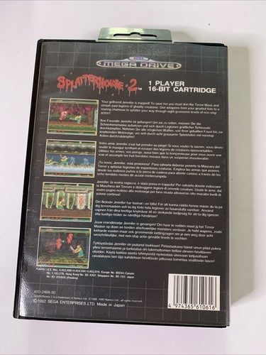 Splatterhouse 2  SEGA Mega Drive PAL 1986 Game Complete